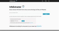 Desktop Screenshot of infoextractor.org