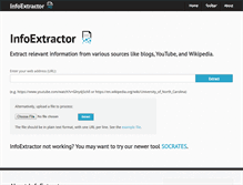 Tablet Screenshot of infoextractor.org